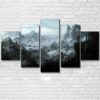 The Elder Scrolls Skyrim Game - Gaming 5 Panel Canvas Art Wall Decor
