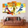 The Enemy Of My Enemy Is My Friend Dbz - Anime 5 Panel Canvas Art Wall Decor