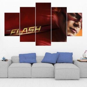 The Flash 10 - Dc 5 Panel Canvas Art Wall Decor