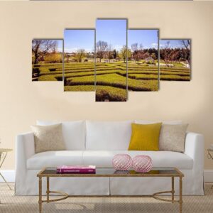The Flower Gardens Hirschstetten In Vienna - Nature 5 Panel Canvas Art Wall Decor