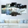 The Galaxy War Framework - Aircraft 5 Panel Canvas Art Wall Decor