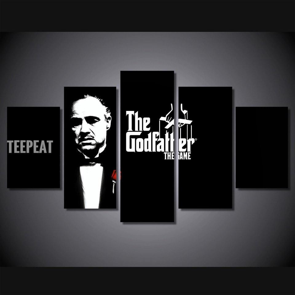 The Godfather 1 - Movie 5 Panel Canvas Art Wall Decor The Godfather 1 - Movie 5 Panel Canvas Art Wall Decor