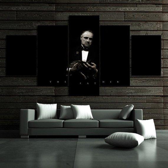 The Godfather 11 - Movie 5 Panel Canvas Art Wall Decor The Godfather 11 - Movie 5 Panel Canvas Art Wall Decor