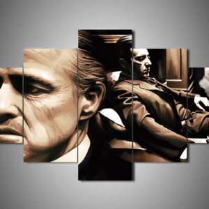 The Godfather 2 - Movie 5 Panel Canvas Art Wall Decor