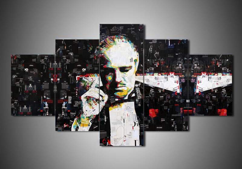 The Godfather 4 - Movie 5 Panel Canvas Art Wall Decor The Godfather 4 - Movie 5 Panel Canvas Art Wall Decor