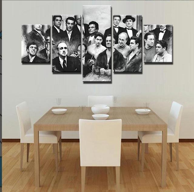 The Godfather Movie - Movie 5 Panel Canvas Art Wall Decor The Godfather Movie - Movie 5 Panel Canvas Art Wall Decor