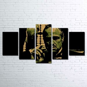 The Godfather - Movie 5 Panel Canvas Art Wall Decor