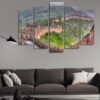 The Great Wall Of China At Daytime - Nature 5 Panel Canvas Art Wall Decor
