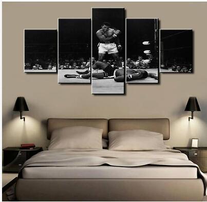 The Greatest: Muhammad Ali - Sport 5 Panel Canvas Art Wall Decor The Greatest: Muhammad Ali - Sport 5 Panel Canvas Art Wall Decor