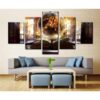 The Grimoire - Abstract 5 Panel Canvas Art Wall Decor