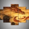 The Hobbit 1 - Movie 5 Panel Canvas Art Wall Decor