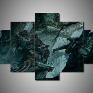 The Hobbit 2 - Movie 5 Panel Canvas Art Wall Decor