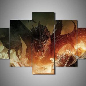 The Hobbit 3 - Movie 5 Panel Canvas Art Wall Decor