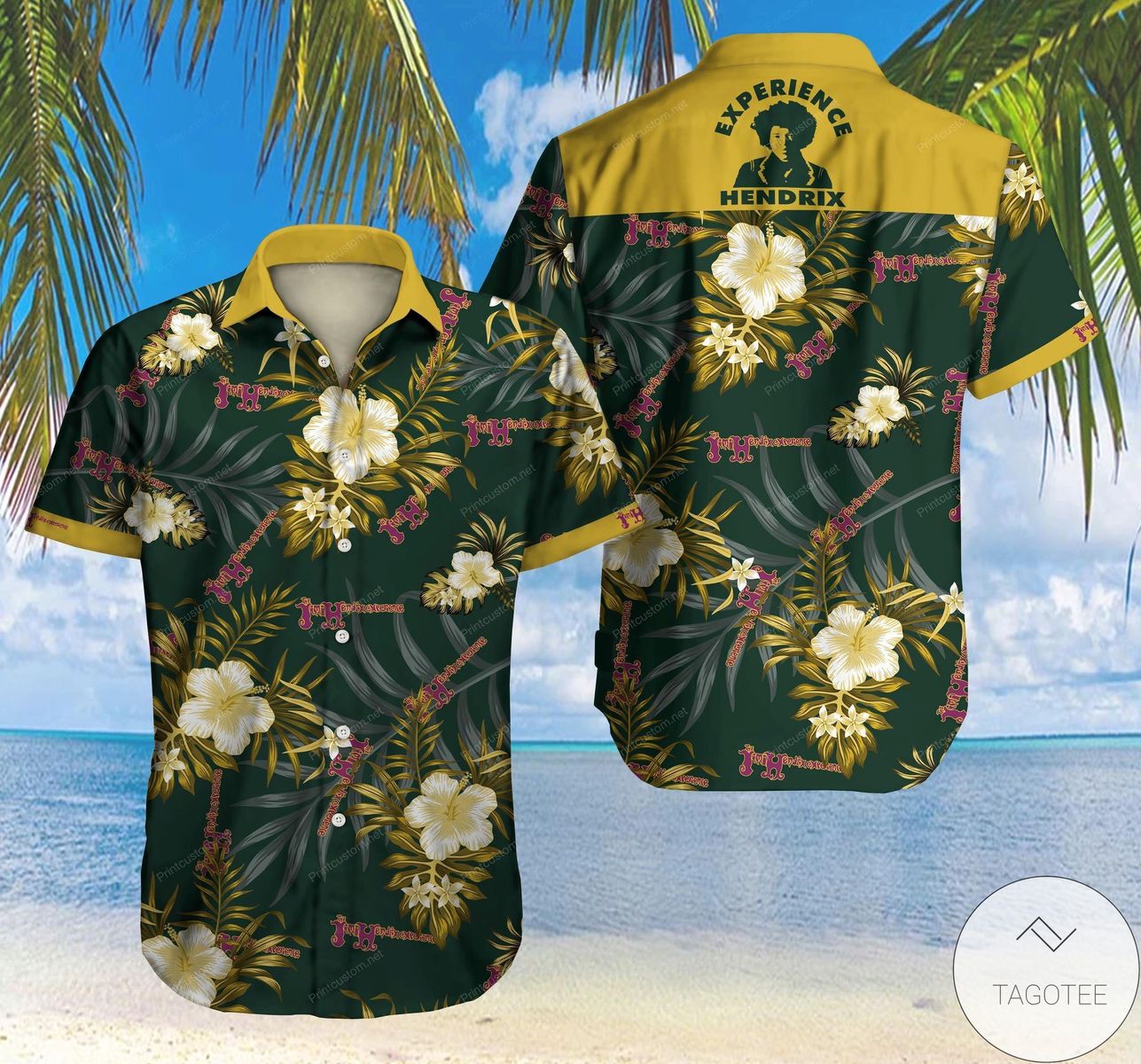 The Jimi Hendrix Experience Hawaiian Shirt The Jimi Hendrix Experience Hawaiian Shirt