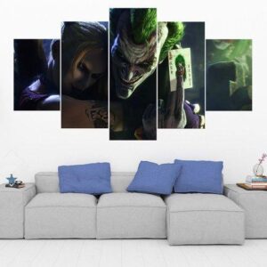 The Joker 7 - Dc 5 Panel Canvas Art Wall Decor