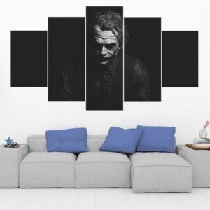 The Joker 8 - Dc 5 Panel Canvas Art Wall Decor