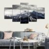 The King Of The Mountain - Animal 5 Panel Canvas Art Wall Decor