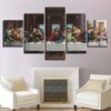 The Last Supper - Christianity 5 Panel Canvas Art Wall Decor