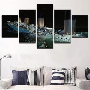 The Last Time Of Titanic - Movie 5 Panel Canvas Art Wall Decor