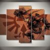 The Legend Of Zelda 10 - Gaming 5 Panel Canvas Art Wall Decor