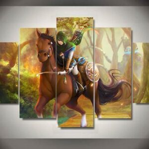 The Legend Of Zelda 2 - Gaming 5 Panel Canvas Art Wall Decor