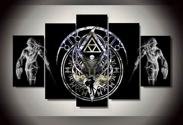 The Legend Of Zelda 7 - Gaming 5 Panel Canvas Art Wall Decor The Legend Of Zelda 7 - Gaming 5 Panel Canvas Art Wall Decor