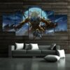 The Legend Of Zelda Breath Of The Wild - Cartoon 5 Panel Canvas Art Wall Decor