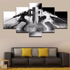 The Legend Of Zelda Inspired - Abstract Gaming 5 Panel Canvas Art Wall Decor