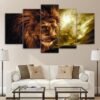 The Lion King - Animal 5 Panel Canvas Art Wall Decor