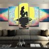 The Little Mermaid - Cartoon 5 Panel Canvas Art Wall Decor