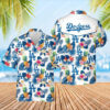 The Los Angeles Dodgers All Over Print Hawaiian Shirt