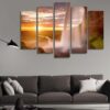 The Majestic Scene - Nature 5 Panel Canvas Art Wall Decor