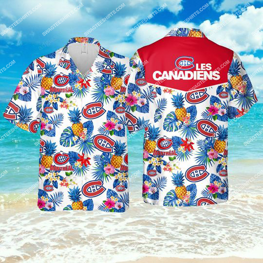 The Montreal Canadiens Hockey All Over Print Hawaiian Shirt The Montreal Canadiens Hockey All Over Print Hawaiian Shirt