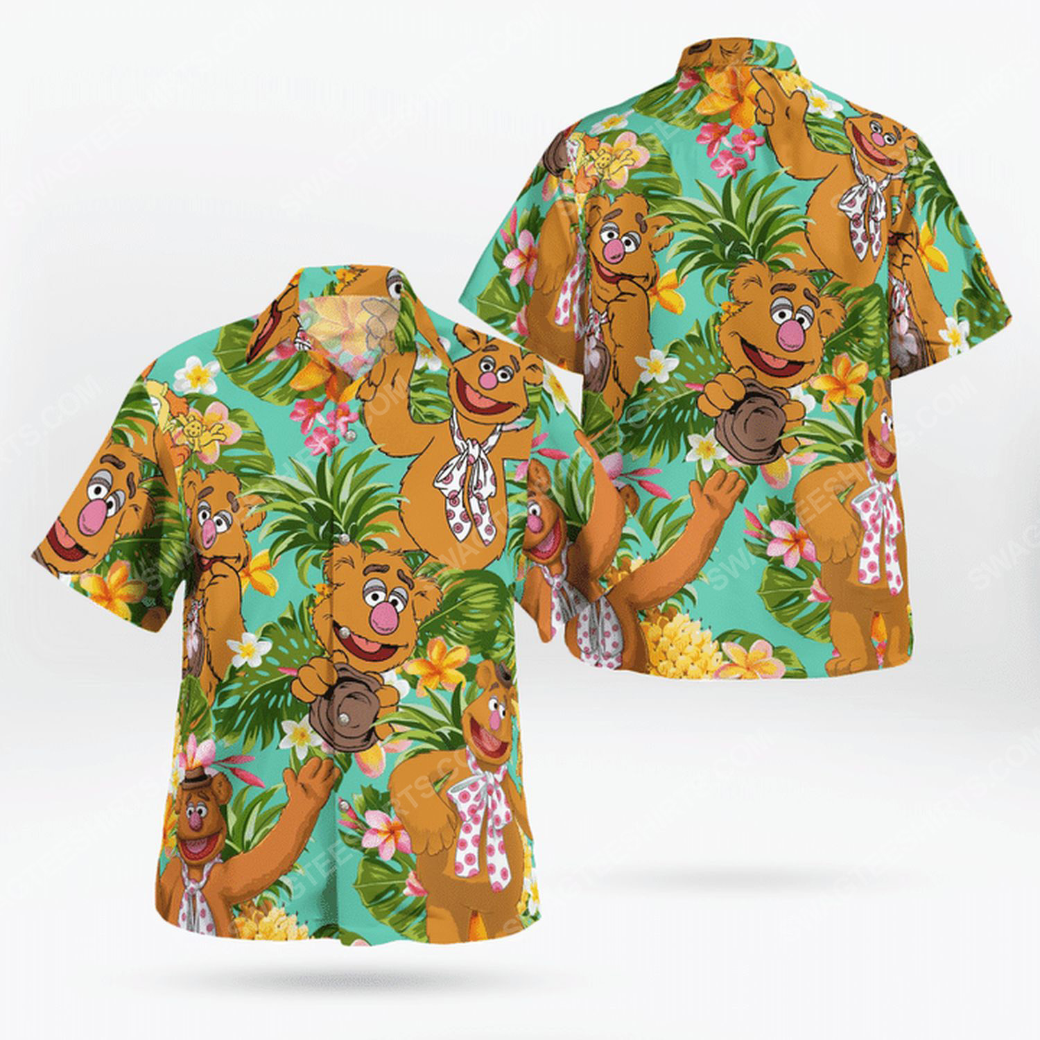 The Muppet Show Fozzie Bear Hawaiian Shirt The Muppet Show Fozzie Bear Hawaiian Shirt