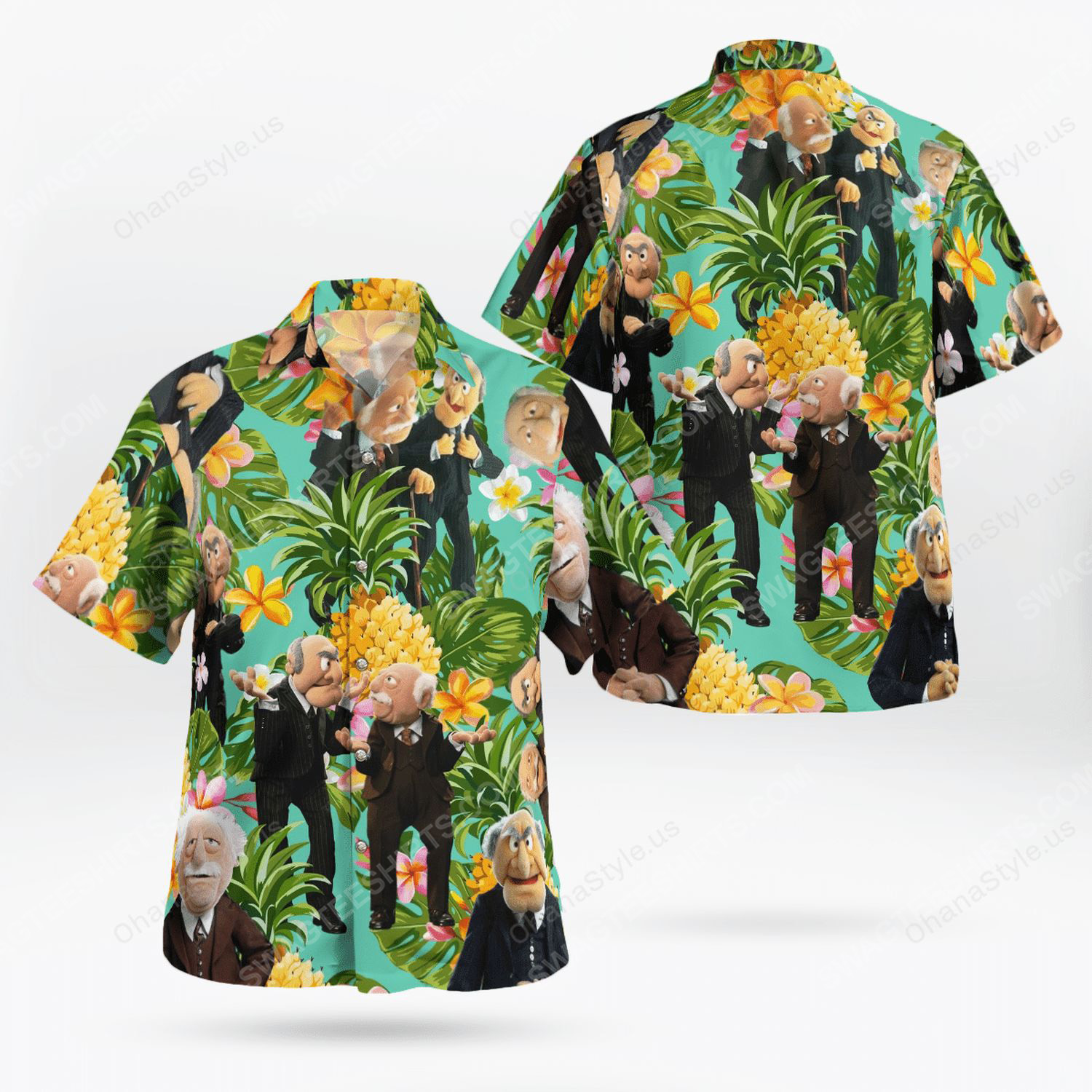 The Muppet Show Statler And Waldorf Hawaiian Shirt The Muppet Show Statler And Waldorf Hawaiian Shirt