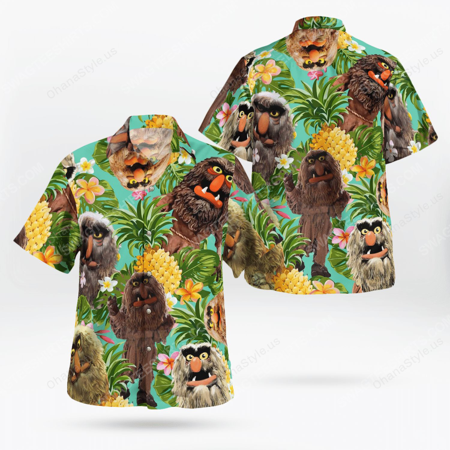 The Muppet Show Sweetums Hawaiian Shirt The Muppet Show Sweetums Hawaiian Shirt