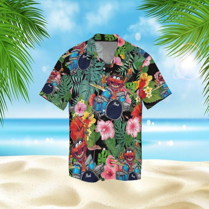 The Muppets Pearl Drums Hawaiian Shirt The Muppets Pearl Drums Hawaiian Shirt