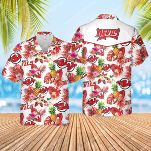 The New Jersey Devils Nhl Full Printed Hawaiian Shirt