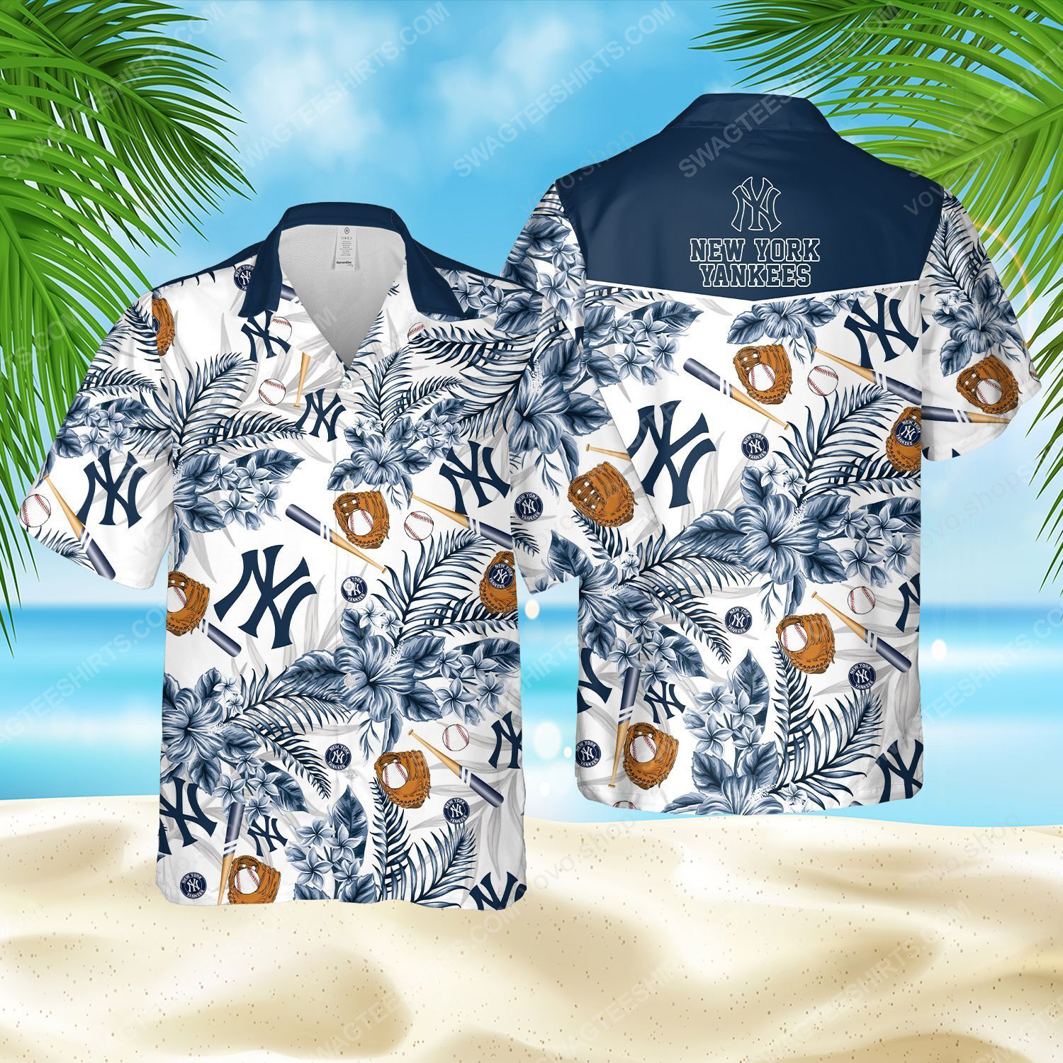 The New York Yankees Baseball Full Printed Hawaiian Shirt The New York Yankees Baseball Full Printed Hawaiian Shirt