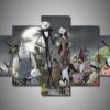 The Nightmare Before Christmas - Cartoon 5 Panel Canvas Art Wall Decor