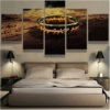 The One Ring Lord Of The Rings 1 - Movie 5 Panel Canvas Art Wall Decor