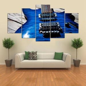The Only Guitar - Music 5 Panel Canvas Art Wall Decor