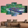 The Park At The North Of Thailand - Nature 5 Panel Canvas Art Wall Decor