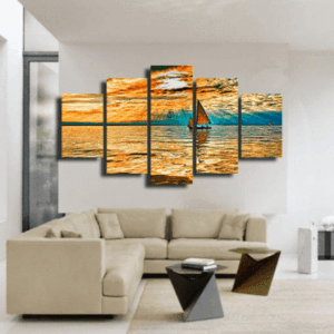 The Pelorus - Boat - Nature And Ocean 5 Panel Canvas Art Wall Decor