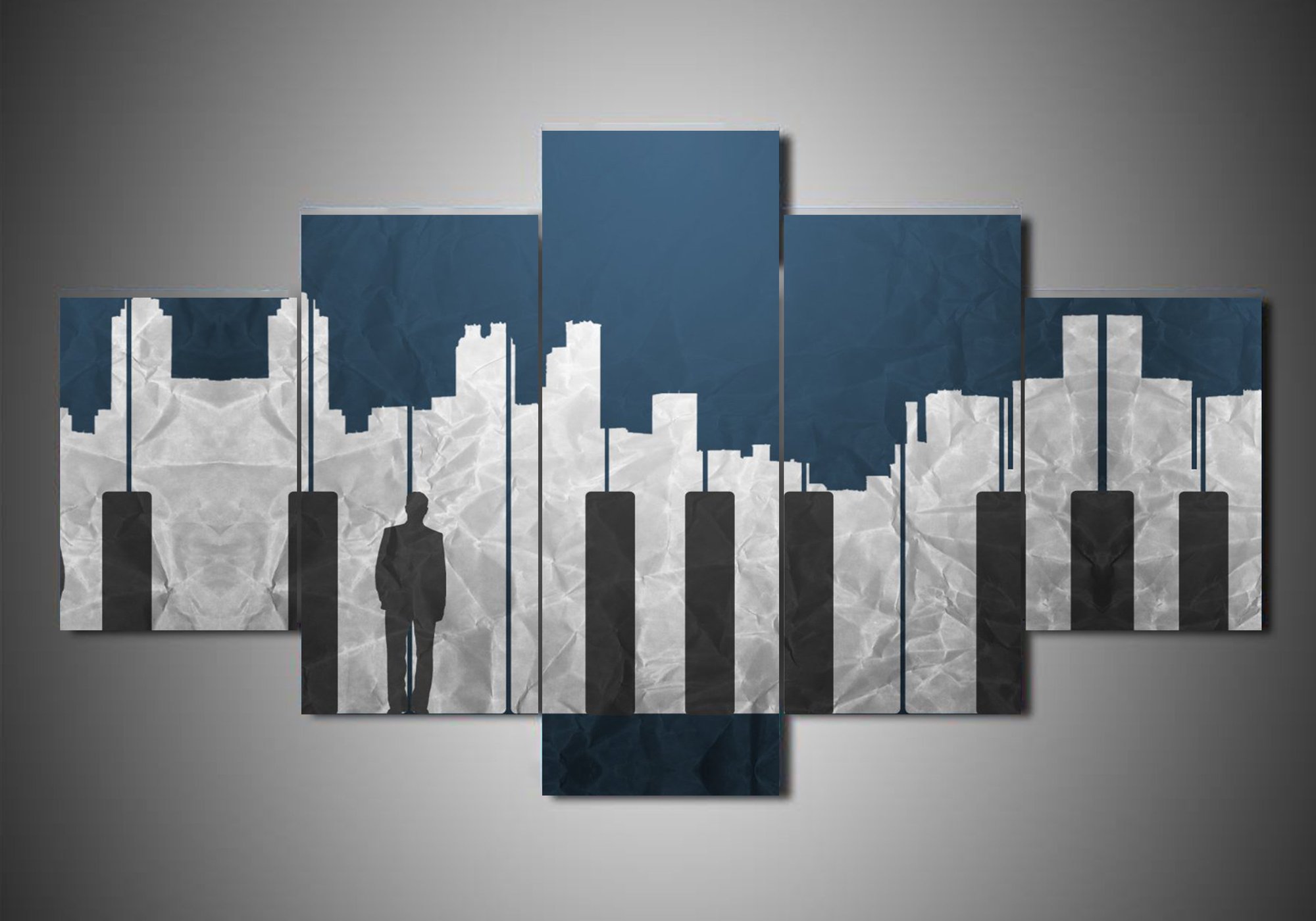 The Pianist 1 - Movie 5 Panel Canvas Art Wall Decor The Pianist 1 - Movie 5 Panel Canvas Art Wall Decor