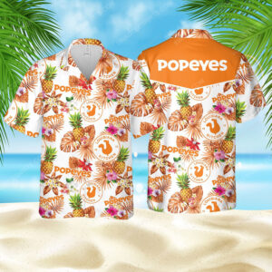 The Popeyes Louisiana Kitchen Full Printed Hawaiian Shirt- Maria