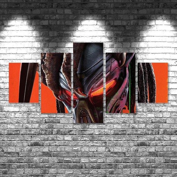 The Predator 01 - Movie 5 Panel Canvas Art Wall Decor The Predator 01 - Movie 5 Panel Canvas Art Wall Decor