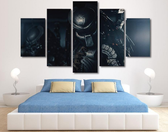 The Predator - Movie 5 Panel Canvas Art Wall Decor The Predator - Movie 5 Panel Canvas Art Wall Decor