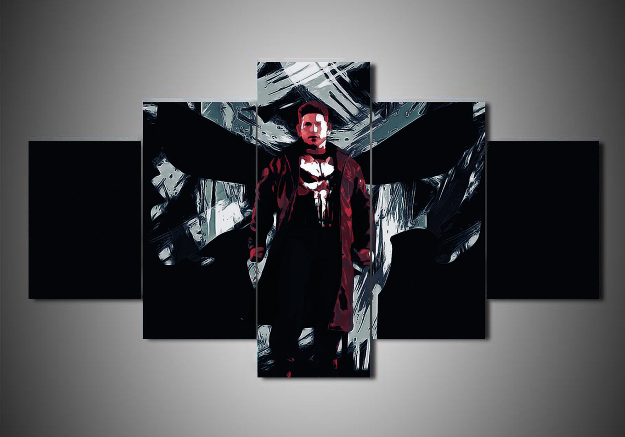 The Punisher 4 - Movie 5 Panel Canvas Art Wall Decor The Punisher 4 - Movie 5 Panel Canvas Art Wall Decor