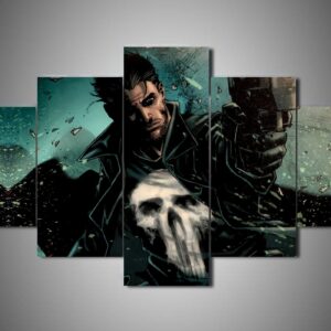 The Punisher 5 - Movie 5 Panel Canvas Art Wall Decor
